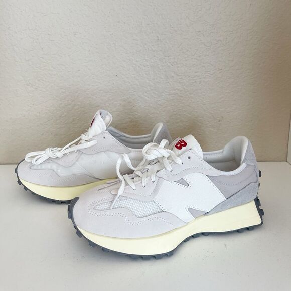 New Balance 327 retro sneaker in sea salt rain cloud M 9/W 10.5 - Picture 11 of 16